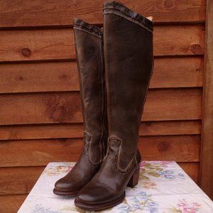 Bed Stu Women's Fortune Tall Leather Boot Sz 7.5